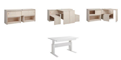 multifunctional cupboard height adjustable desk