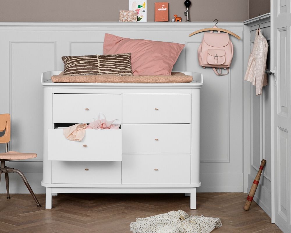 Top for Wood Nursery Baby Dresser with 6 Drawers - Creative kids furniture at Kuhl Home Singapore