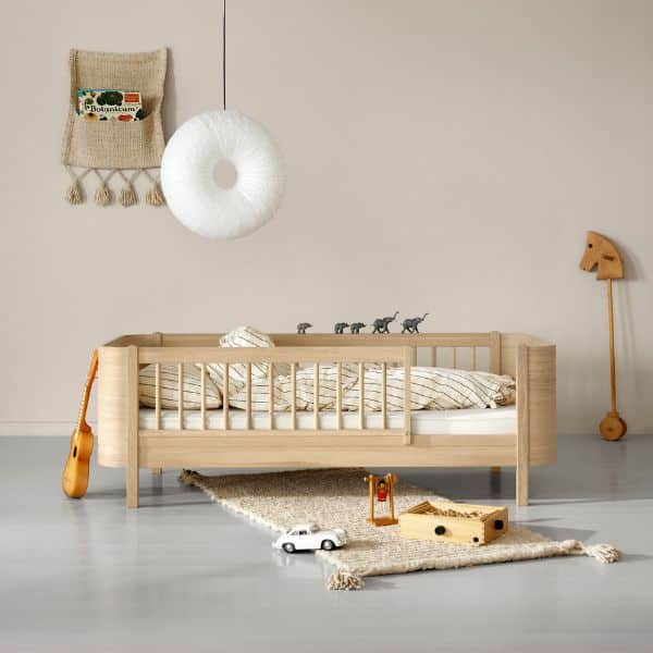 wood mini+ toddler bed oak - kuhl home singapore