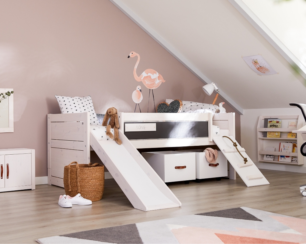 CLIMB AND SLIDE KIDS SINGLE BED