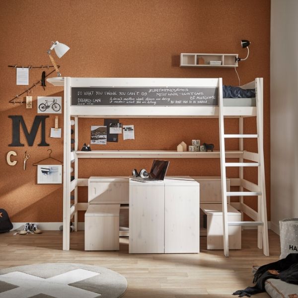 Convertible High Loft Bed Kuhl, Bunk Bed With Convertible Table