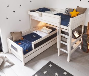 Corner Kids Bunk Bed - Creative kids furniture at Kuhl Home Singapore
