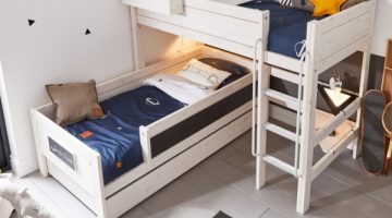 Corner Kids Bunk Bed - Creative kids furniture at Kuhl Home Singapore