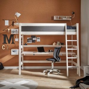 Lifetime kidrooms high rise kids kids loft bed in whitewash 2