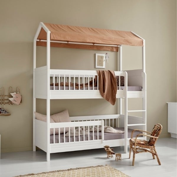 Oliver Furniture Seaside Lille+ Kids Low Bunk Bed with Roof - Kuhl Home 2