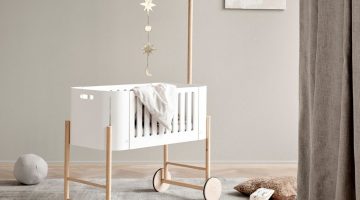 Wood baby Co-Sleeper with beach conversion -Creative kids furniture at Kuhl Home Singapore