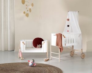 Wood baby Co-Sleeper with beach conversion - Creative kids furniture at Kuhl Home Singapore