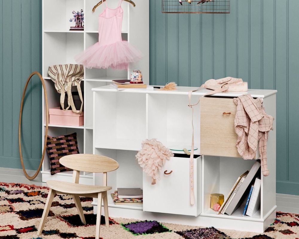 Oliver Wood Storage kids Shelving Unit - Creative kids furniture at Kuhl Home Singapore