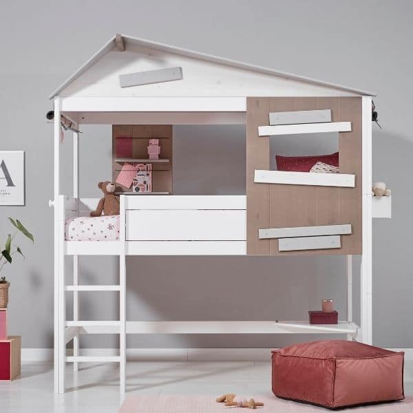 Hideout Kids Loft Bed Kuhl Home Singapore, Hook On Bunk Bed Ladder Wooden