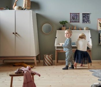 Luna Wardrobe Small white leander - Kuhl Home Singapore