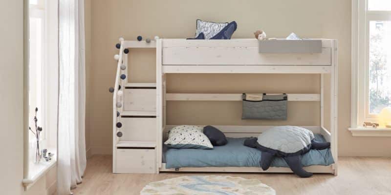 low bunk bed frame by lifetime kidsrooms - kuhl home singapore