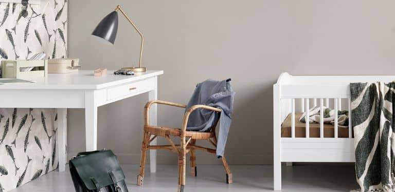 seaside desk with leather strap by oliver furniture - kuhl home singapore