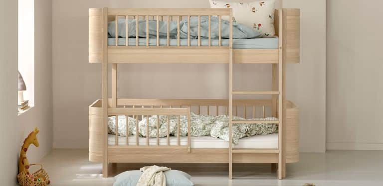 wood mini+ bunk bed for kids by oliver furniture - kuhl home singapore