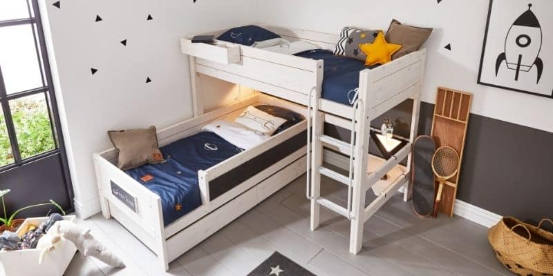corner bunk bed by lifetime kidsrooms - kuhl home singapore