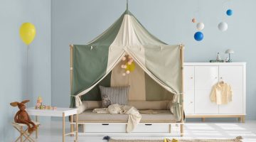 Oliver Furniture Camp Kids Bed Circus Canopy
